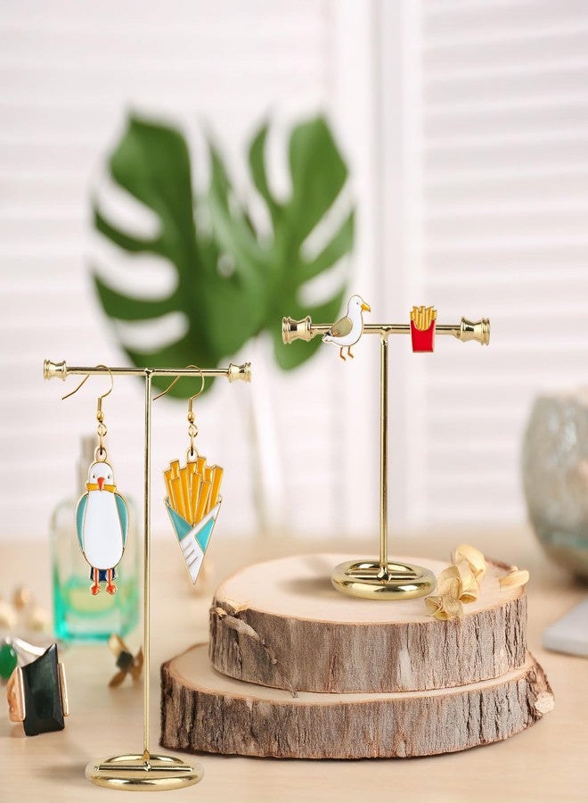 BkeeCten Stud Dangle Earrings Set - 2pairs Seagull French Fry Drop Dangle Earrings Mismatched Summer Enamel Stud & Drop Earrings Beach Vacation Piercing Jewelry Gift Women Trendy Men Sensitive Ears - Image 4